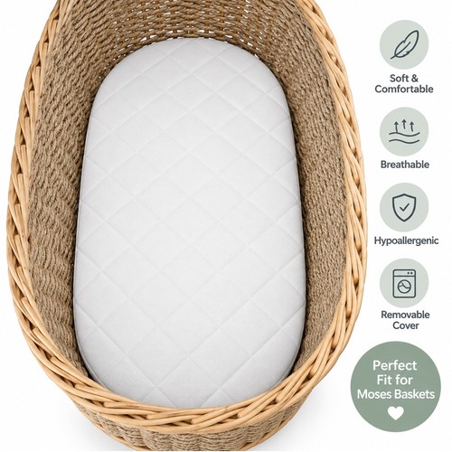 Quilted baby moses - quilted,